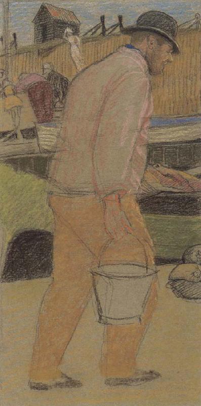 Joseph E.Southall Fisherman with Bucket,Southwold